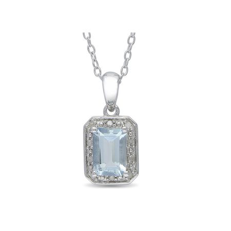 W Carat Aquamarine & Diamond 3